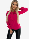 numoco Rožnata ženska bluza z zavezovanjem spredaj Numoco