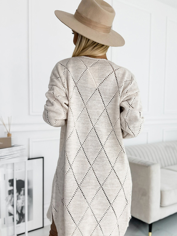 numoco Bež ženska dolga jopica Numoco