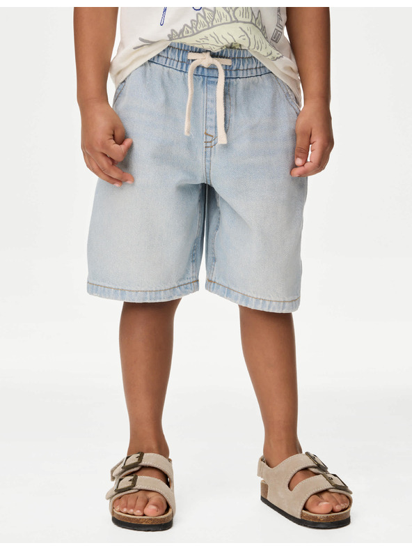 Marks & Spencer Dženovske kratke hlače iz čiste bombaži Marks & Spencer