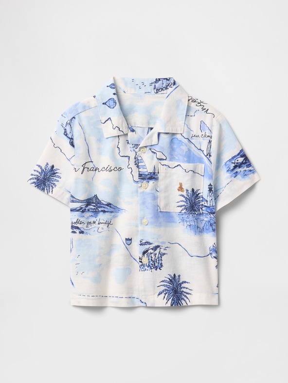 GAP Otroška platnena majica Gap