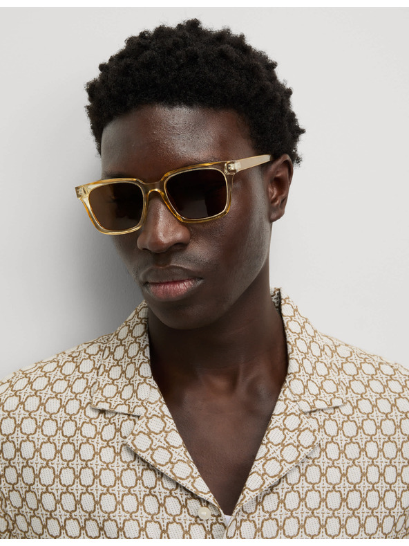 Marks & Spencer Vezena srajca z visokim deležem bombaža Marks & Spencer smetanova