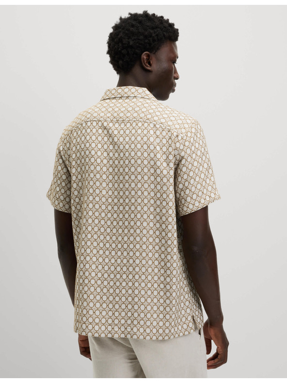 Marks & Spencer Vezena srajca z visokim deležem bombaža Marks & Spencer smetanova