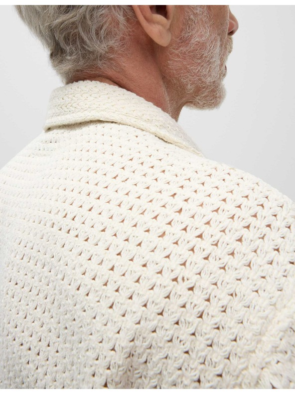 Marks & Spencer Kvačkana srajca iz čistega bombaža Marks & Spencer smetanova