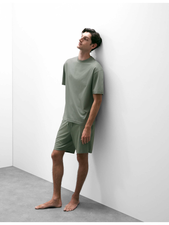 Marks & Spencer Pižanske kratke hlače iz bombaže Supima® in modala Marks & Spencer zelene