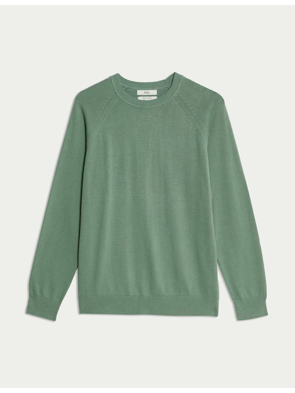 Marks & Spencer Pulover iz čiste bombaže z ovratnikom Marks & Spencer