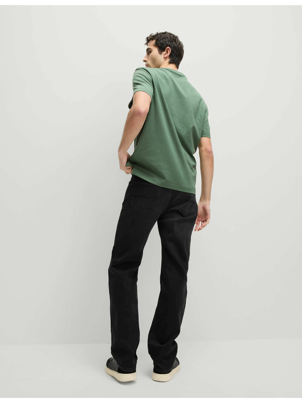 Marks & Spencer Tričko zo stredne silnej látky z čistej bavlny s vreckom Marks & Spencer zelené