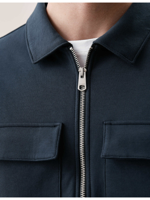 Marks & Spencer Sako s vysokým podielom bavlny Marks & Spencer námorníckej modrej farby