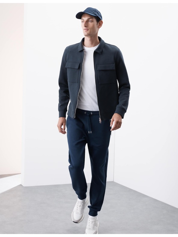 Marks & Spencer Sako s vysokým podielom bavlny Marks & Spencer námorníckej modrej farby