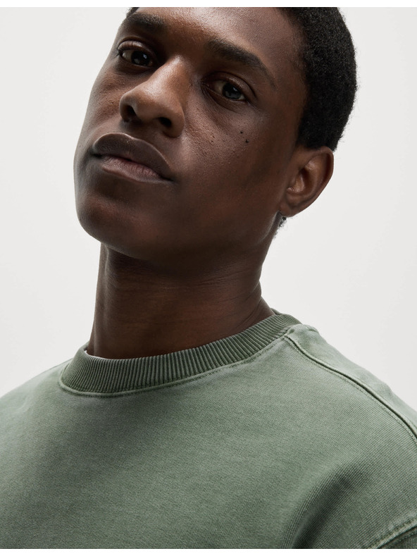 Marks & Spencer Barvana jopa iz čiste bombaže Marks & Spencer zelena