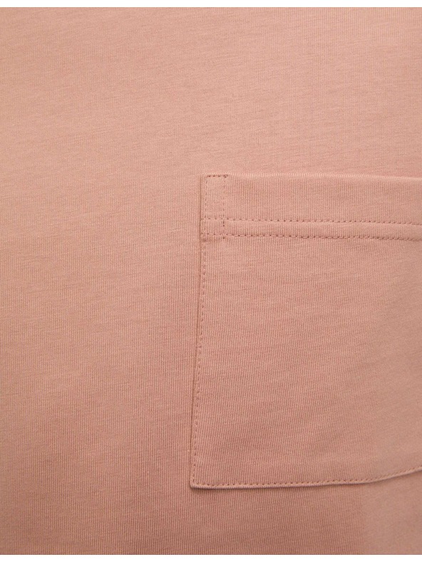 Marks & Spencer Tričko zo stredne silnej látky z čistej bavlny s vreckom Marks & Spencer oranžové