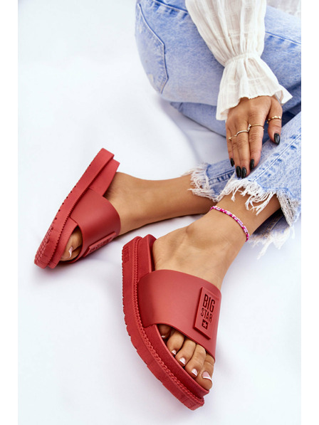 BIG STAR SHOES Ženski copati Big Star Red