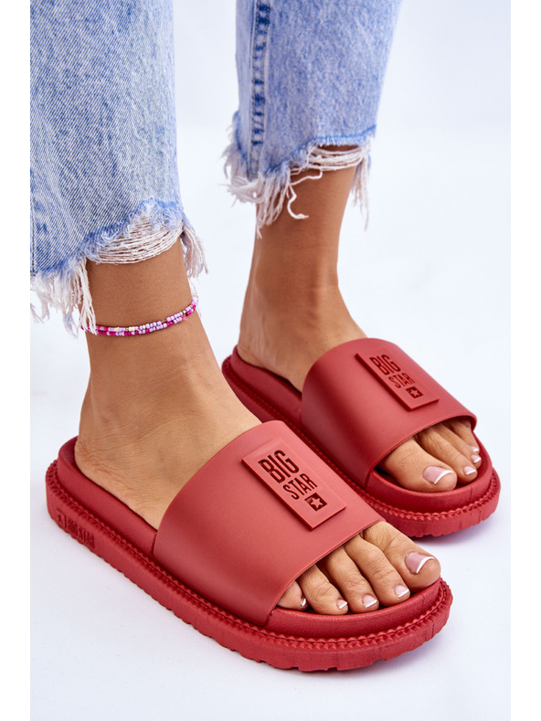 BIG STAR SHOES Ženski copati Big Star Red