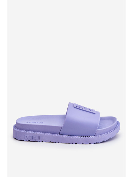 BIG STAR SHOES Modni ženski copati Big Star - svetlo vijolične barve: