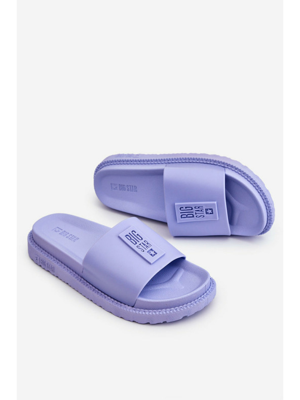 BIG STAR SHOES Modni ženski copati Big Star - svetlo vijolične barve: