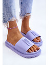 BIG STAR SHOES Modni ženski copati Big Star - svetlo vijolične barve: