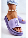 BIG STAR SHOES Modni ženski copati Big Star - svetlo vijolične barve: