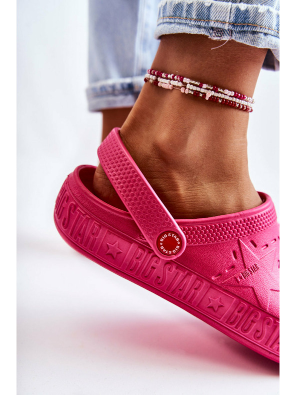 BIG STAR SHOES Ženski svetli copati Kroks Big Star