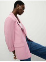 Marks & Spencer Enovrstni blazer, sproščen kroj Marks & Spencer roza