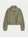 Marks & Spencer Semišová voľná bunda Harrington Marks & Spencer hnedá