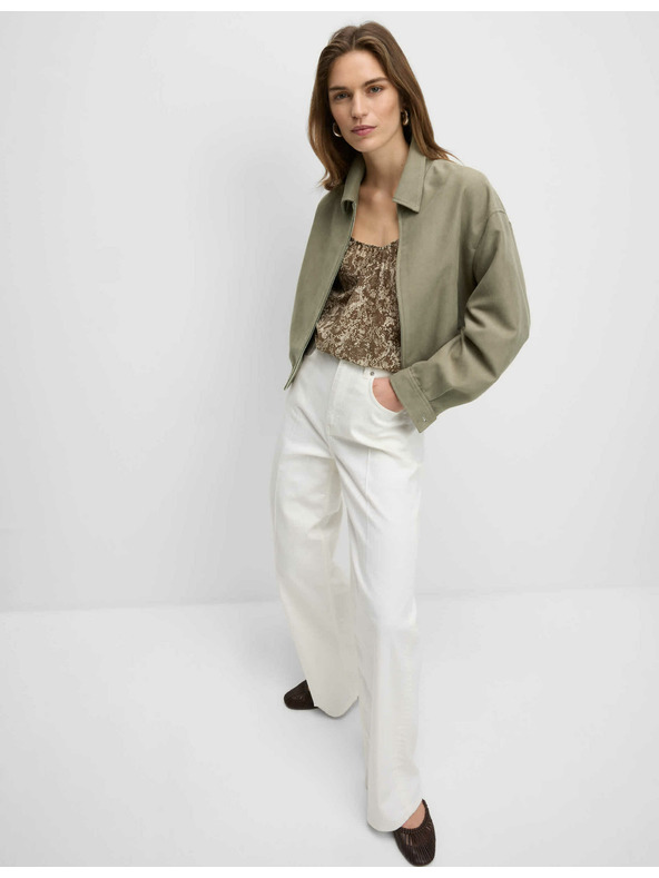 Marks & Spencer Semišová voľná bunda Harrington Marks & Spencer hnedá