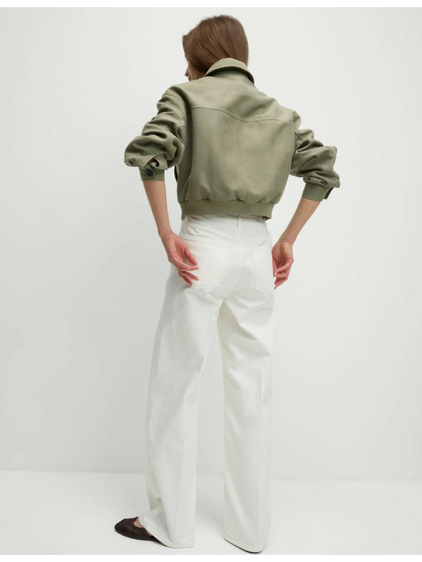 Marks & Spencer Semišová voľná bunda Harrington Marks & Spencer hnedá