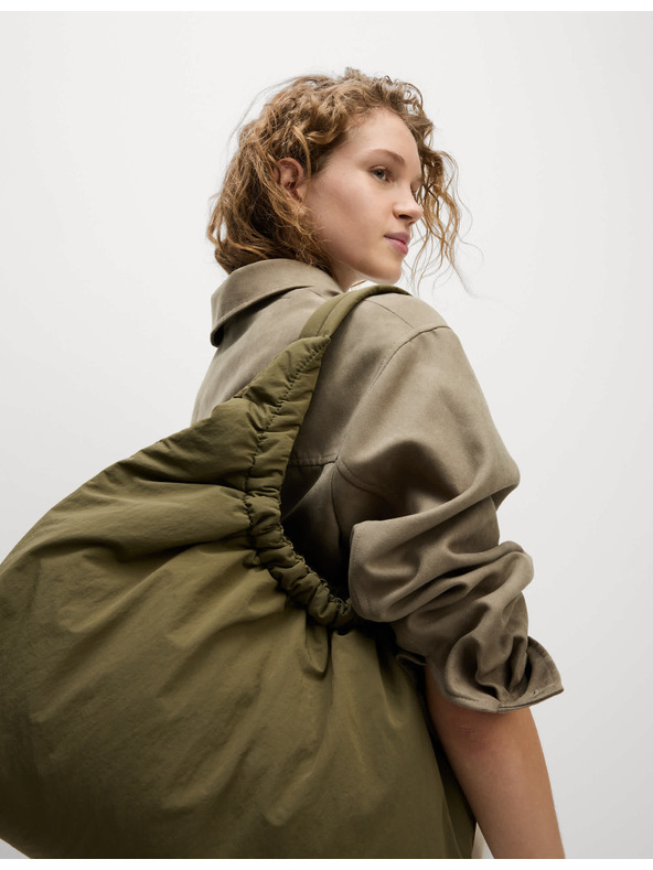 Marks & Spencer Semišová voľná bunda Harrington Marks & Spencer hnedá