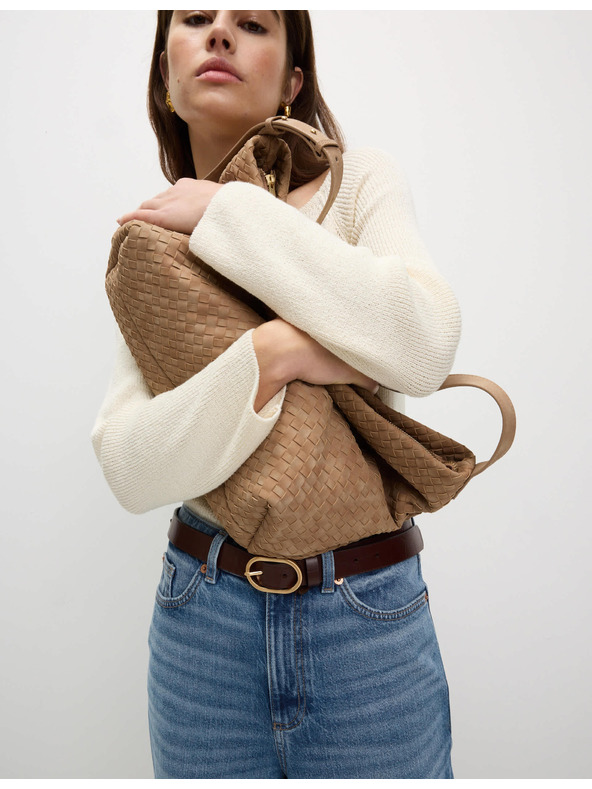 Marks & Spencer Skrátené džínsy so širokými nohavicami Marks & Spencer navy modrá