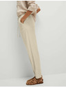 Marks & Spencer Hlače z vrvico, oženimi hlačnicami in visokim deležem lanu Marks & Spencer bež
