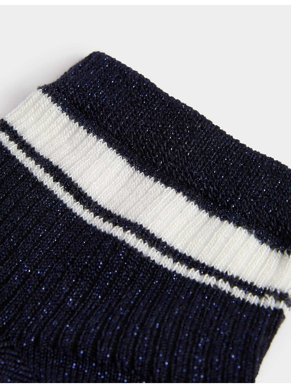 Marks & Spencer Rebrované členkové ponožky Sumptuously Soft™ Marks & Spencer námorníckej farby