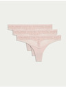 Marks & Spencer Tangice Body Soft™ z čipko, komplet 3 kosov Marks & Spencer rožnata