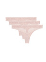 Marks & Spencer Tangice Body Soft™ z čipko, komplet 3 kosov Marks & Spencer rožnata