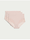 Marks & Spencer Nohavičky do pása Body Soft™, sada 3 ks Marks & Spencer ružová