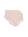 Marks & Spencer Nohavičky do pása Body Soft™, sada 3 ks Marks & Spencer ružová