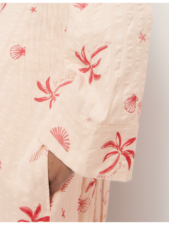 Marks & Spencer Mečkan zavihan kopalni plašč z visokim deležem bombaža Marks & Spencer rožnata