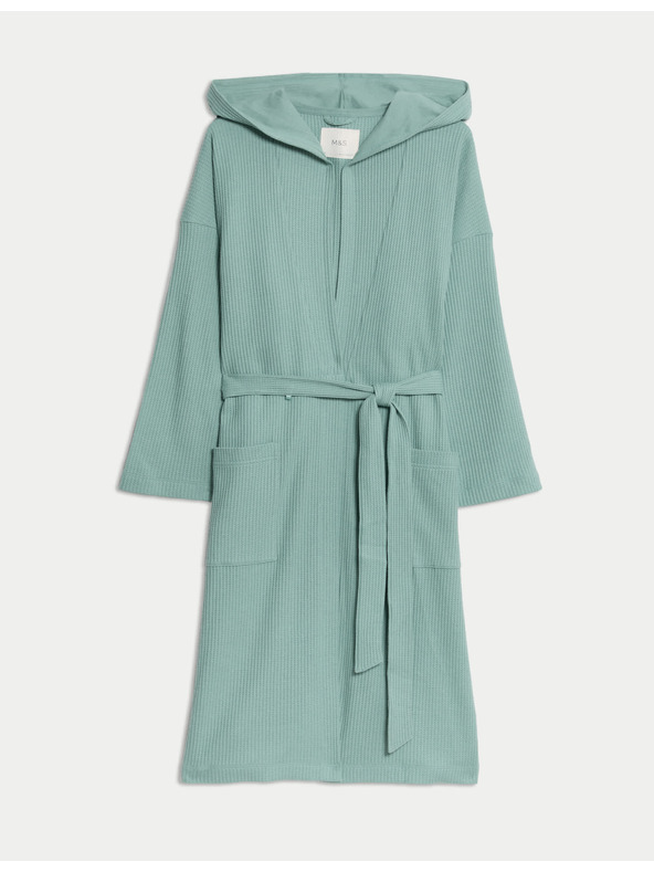 Marks & Spencer Udoben žerzej kopalni plašč z vaflastim vzorcem Marks & Spencer