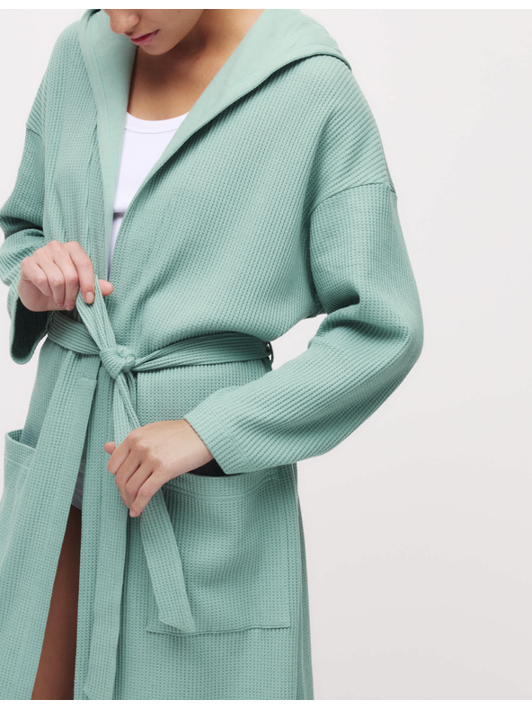 Marks & Spencer Udoben žerzej kopalni plašč z vaflastim vzorcem Marks & Spencer