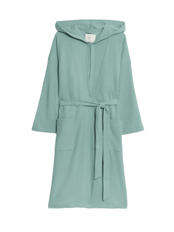 Marks & Spencer Udoben žerzej kopalni plašč z vaflastim vzorcem Marks & Spencer
