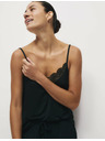 Marks & Spencer Kami pajama top with lace detail Marks & Spencer black