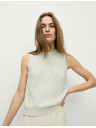 Marks & Spencer Knitted tank top with texture and high cotton content Marks & Spencer beige