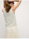 Marks & Spencer Knitted tank top with texture and high cotton content Marks & Spencer beige
