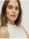 Marks & Spencer Knitted tank top with texture and high cotton content Marks & Spencer beige