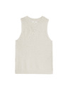 Marks & Spencer Knitted tank top with texture and high cotton content Marks & Spencer beige