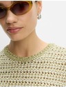 Marks & Spencer Knitted vest with slim cut and high neck, with cotton Marks & Spencer green