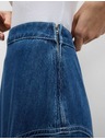 Marks & Spencer Denim maxi asymmetric skirt with accentuated waist Marks & Spencer navy blue