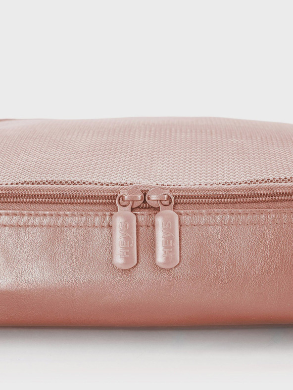 Heys Heys Metallic Packing Cube 5pc komplet petih potovalnih vrečk v staro roza barvi