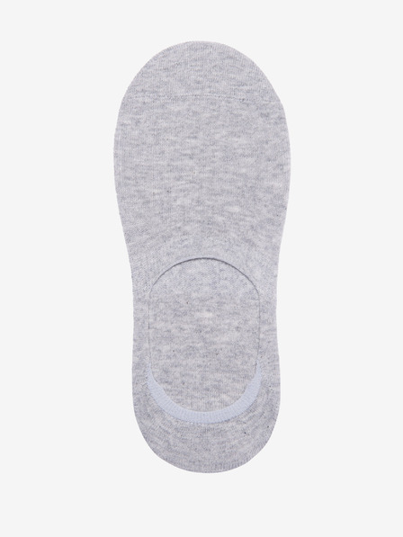 Ombre Clothing Komplet treh parov svetlo sivih moških nogavic Ombre Clothing