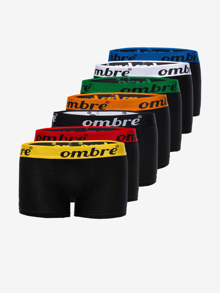 Ombre Clothing Črne moške boksarice - 7 paketov Ombre Clothing U157