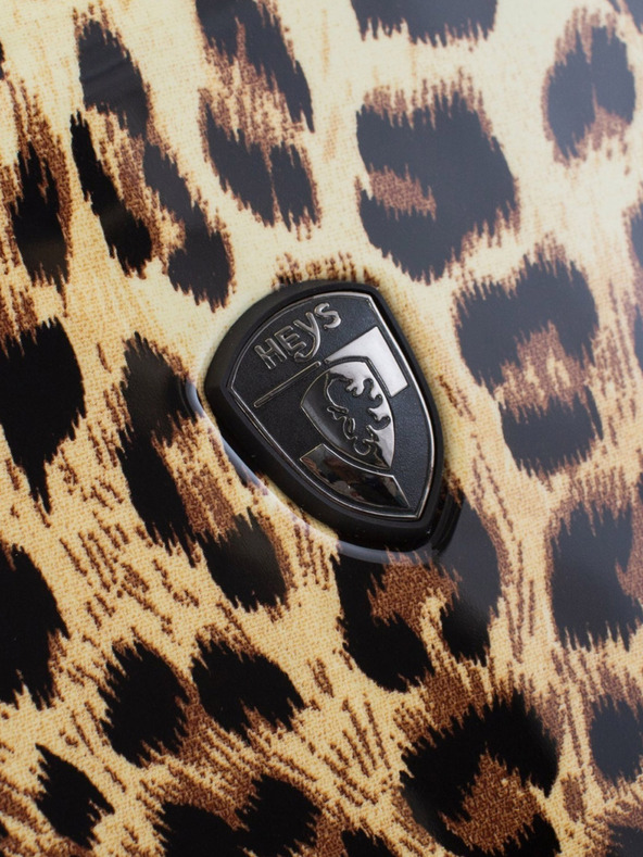 Heys Potovalni kovček s črnim in rjavim vzorcem Heys Brown Leopard L