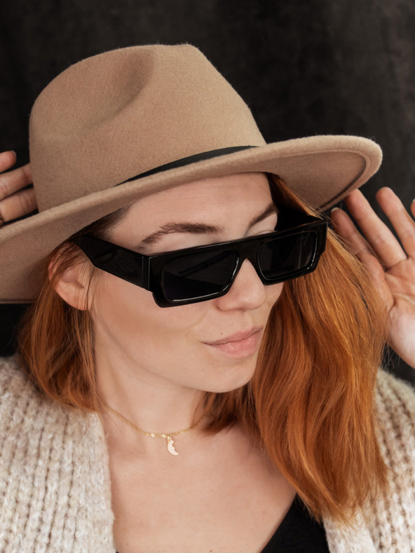 VEYREY VeyRey Sončna očala Kvadratna jopica črna