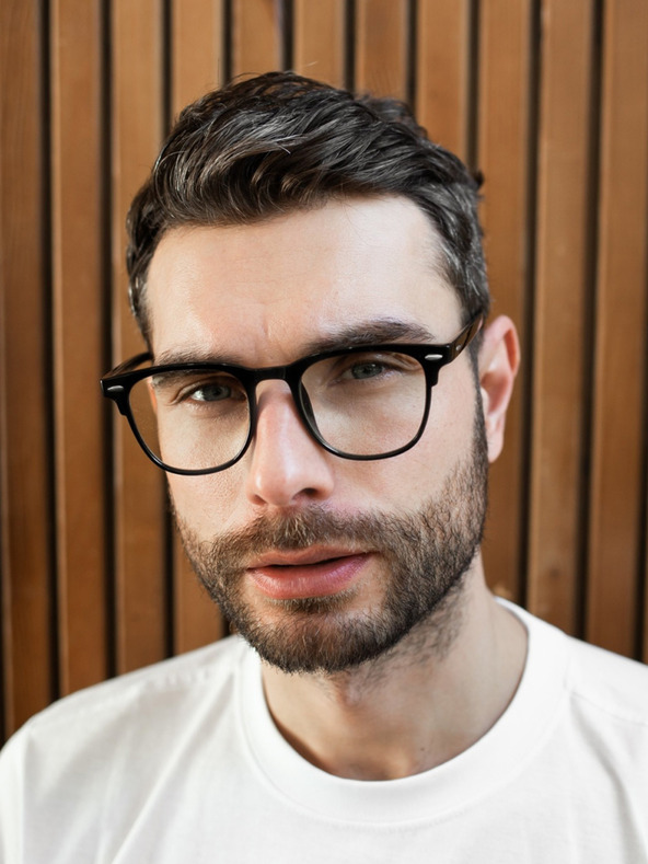 VEYREY VeyRey Očala za blokiranje modre svetlobe kvadratna Yngve črna